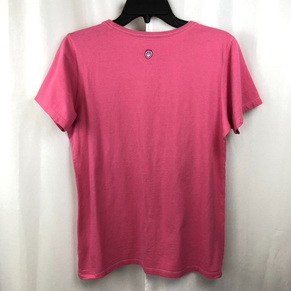 Life Is Good Flip Out Women's Pink Short Sleeve T-Shirt Tee Flip Flops Size Med - Picture 2 of 8